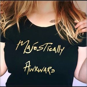 Majestically Awkward graphic tee